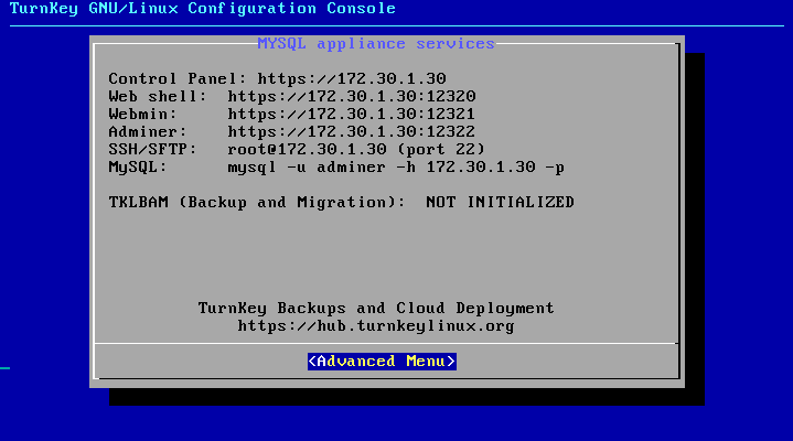 confconsole interface